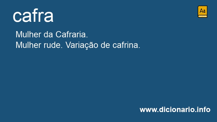 Significado de cafra