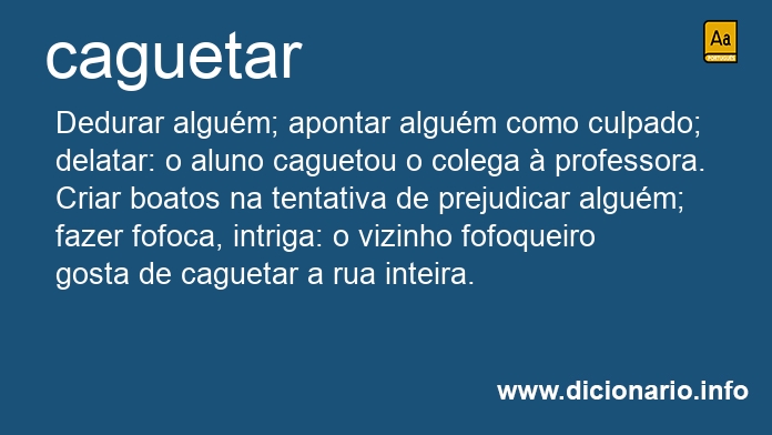 Significado de caguetar