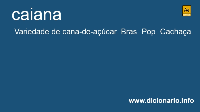 Significado de caiana