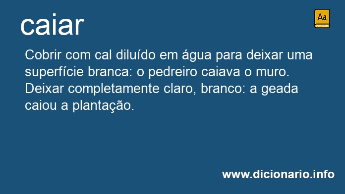 Significado de caiar