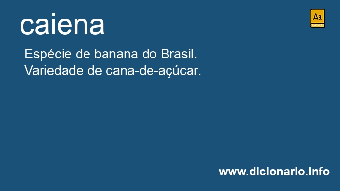 Significado de caiena
