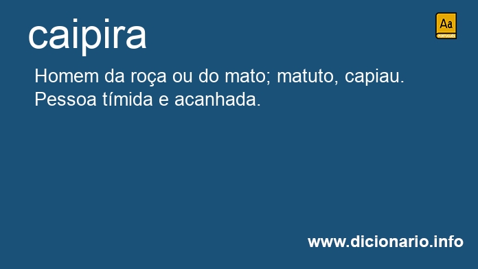 Significado de caipira