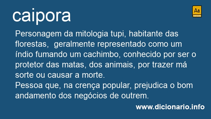 Significado de caipora