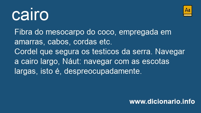 Significado de cairos