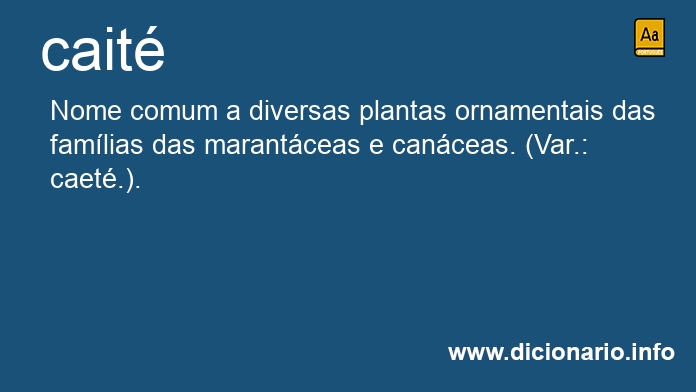Significado de cait
