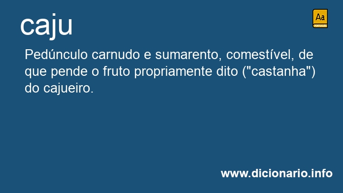 Significado de caju