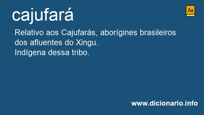 Significado de cajufar