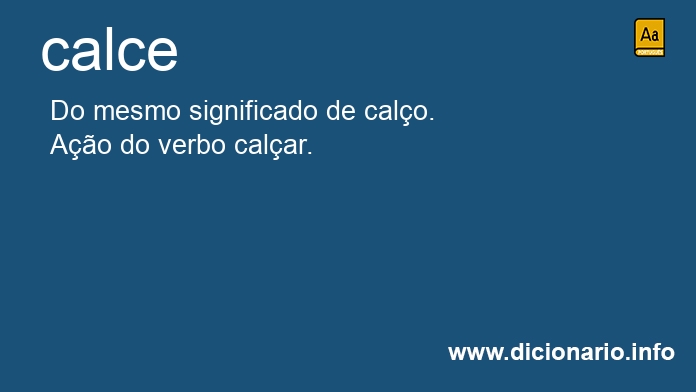 Significado de calce