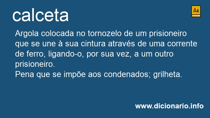 Significado de calceta