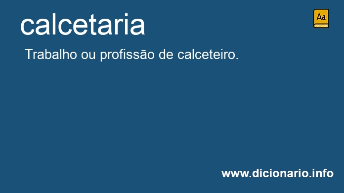 Significado de calcetaria