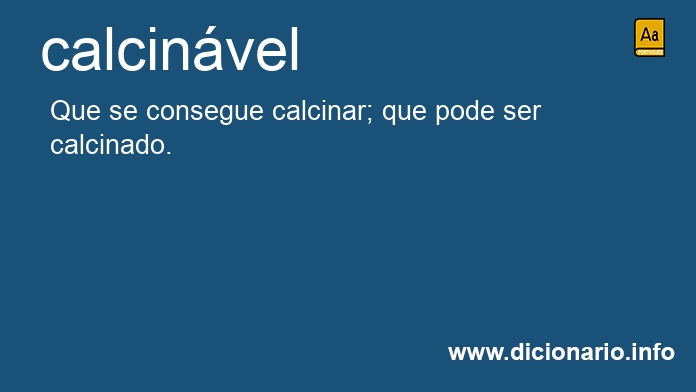 Significado de calcinvel