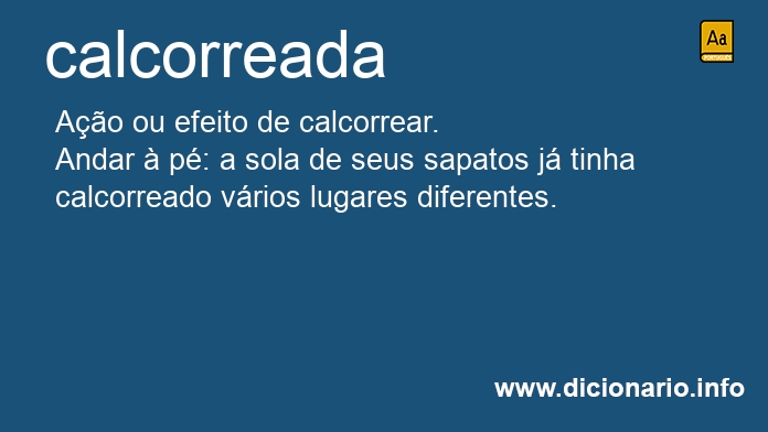 Significado de calcorreada