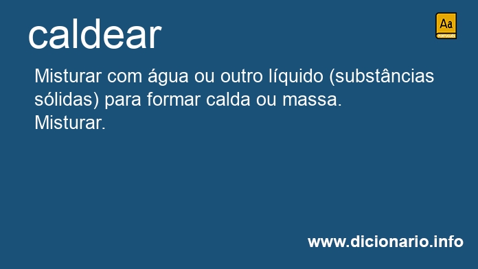 Significado de caldearmos