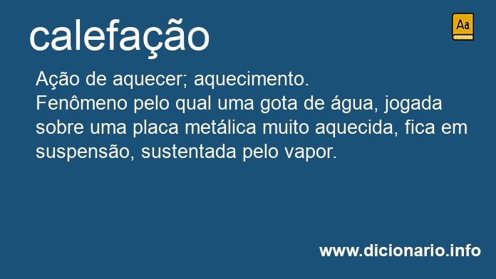 Significado de calefaes