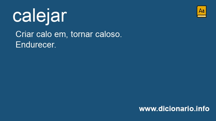 Significado de calejar