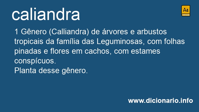 Significado de caliandra