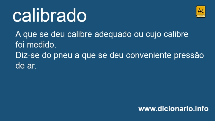 Significado de calibrados