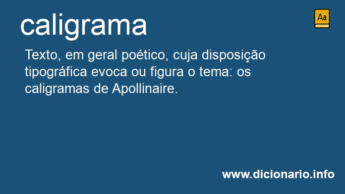 Significado de caligrama