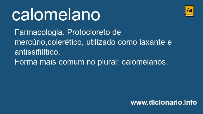 Significado de calomelano