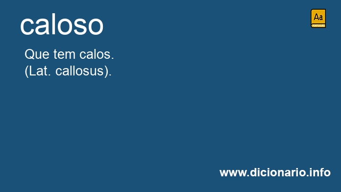 Significado de calosa