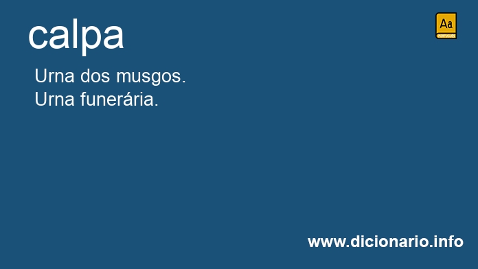 Significado de calpa