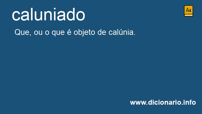 Significado de caluniado