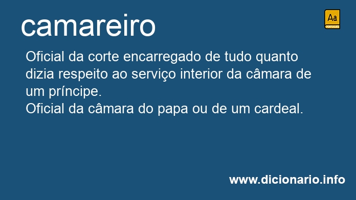 Significado de camareiros