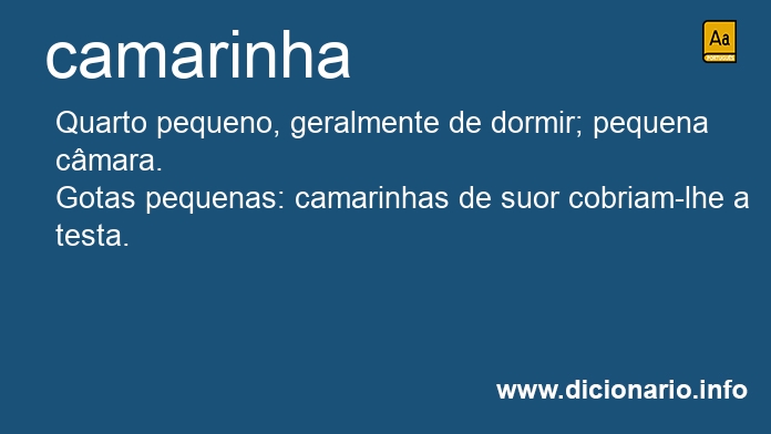 Significado de camarinha