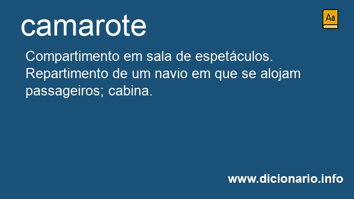 Significado de camarote