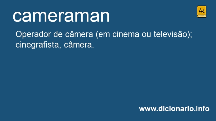 Significado de cameraman