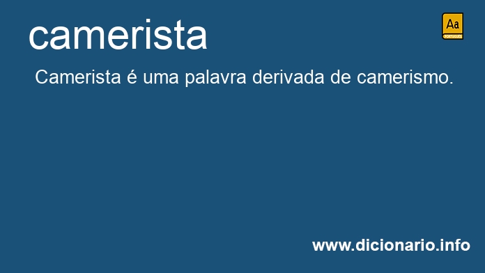 Significado de camerista