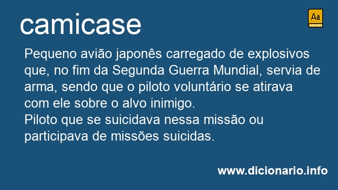 Significado de camicases