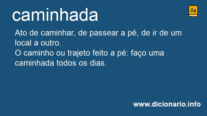 Significado de caminhada