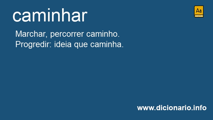 Significado de caminhar