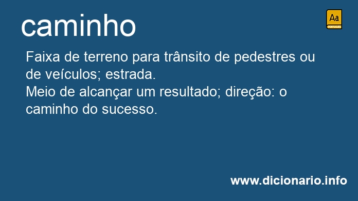 Significado de caminho