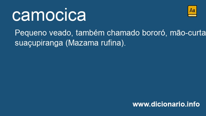 Significado de camocica