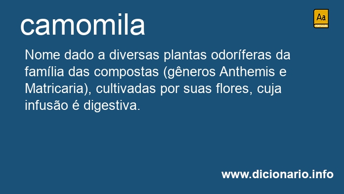 Significado de camomila