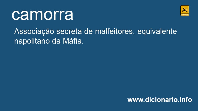 Significado de camorra Significado de camorra