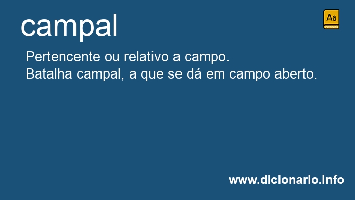 Significado de campal