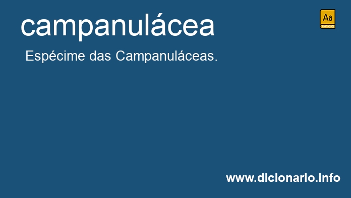 Significado de campanulcea