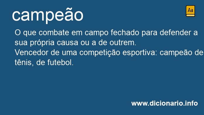 Significado de campeoa