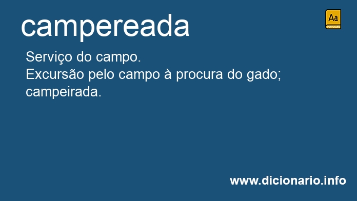 Significado de campereada