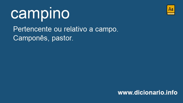 Significado de campino