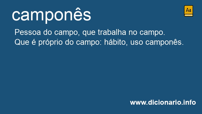 Significado de campons