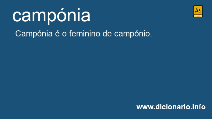 Significado de campnia