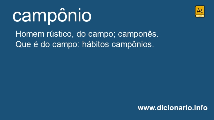 Significado de campnio