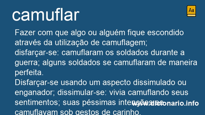 Significado de camufla