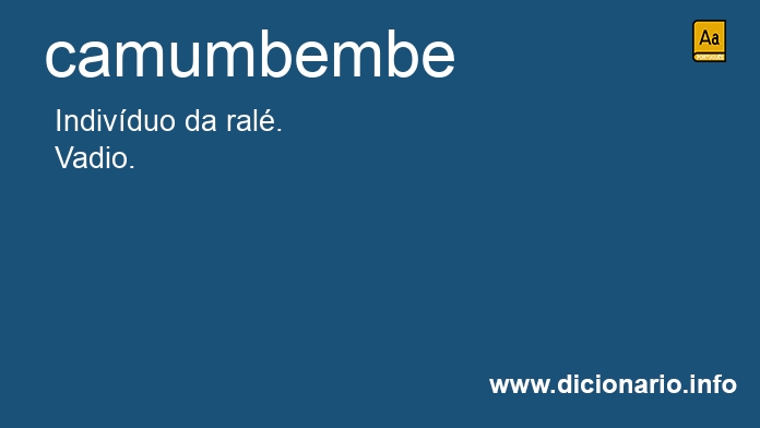 Significado de camumbembe