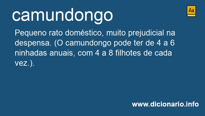 Significado de camundongo