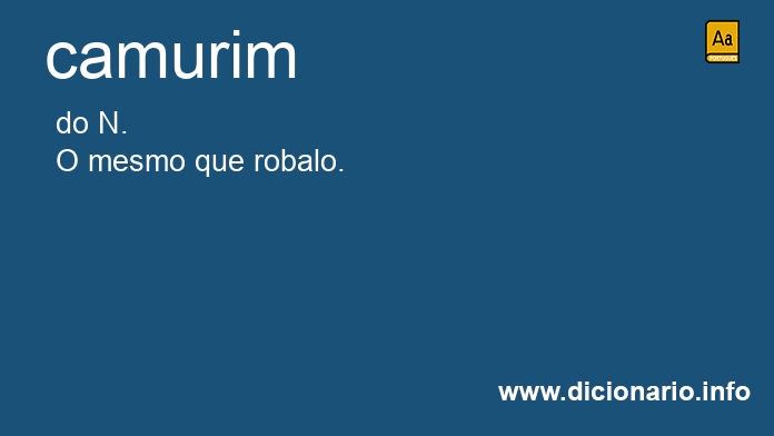 Significado de camurim